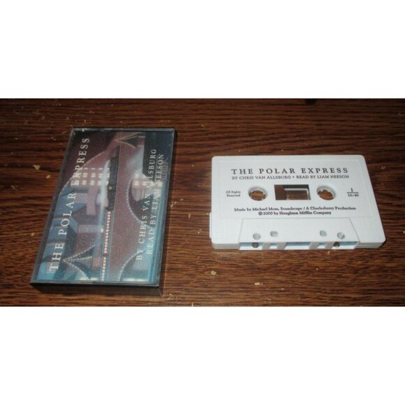 The Polar Express on cassette by Chris Allsburg (Read by Liam Neeson, 1985) - Picture 1 of 3